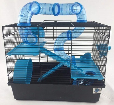 rat cage with tubes